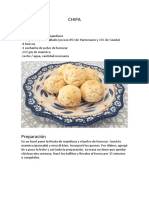 Receta Chipa