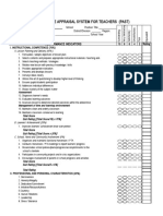 Peformance Based Appraisal For Teachers