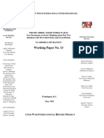 THE BIG THREE AFTER WORLD WAR II: New Documents On Soviet Thinking About Post War Relations With The United States and Great Britain