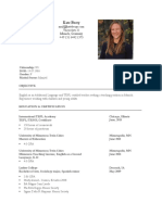 Kate Berry CV