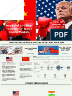 Impact of US-China Trade War On Indian Capital Markets: Taha-114 Shreyash-143 Harshil-152 Piyush-150 Devesh-154