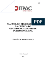 Manual Biossegurança Da Clínica de Odontologia 2015