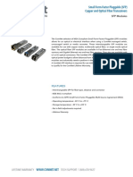 Small Form-Factor Pluggable (SFP) Copper and Optical Fiber Transceivers