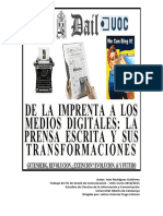 De La Imprenta A Los Medios Digitales