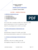 Administrative Law Syllabus (2019) PDF