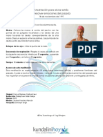 Meditación para Aliviar Estrés y Resolver Emociones Del Pasado - GD - PDF