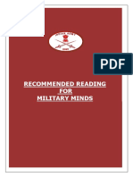 Recommended Reading FOR Military Minds