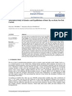 Adsorption Study of Kinetics and Equilibrium of Basic Dye On Kola Nut Pod Carbon (#315642) - 380276