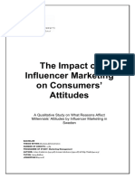 Impact of Influencer Marketing To Consumer Behavior