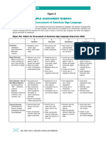 Rubric For Assessment of American Sign Language Expressive & Receptive Skills