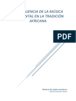 Influencia de La Música Occidental en La Tradición Africana