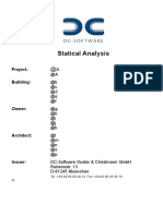 Statical Analysis: Project: Building