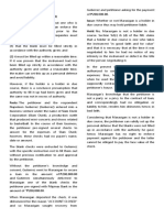 Patrimonio vs. Gutierrez (G.R. No. 187769, June 4, 2014) Doctrines: in Order However That One Who Is Issue: Whether or Not Marasigan Is A Holder in