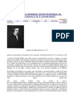 La Estética Del Horror Edmund Burke0 El Horror Tradicional y H. P. Lovecraft