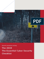 Security Awareness Checklist 2019