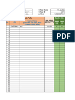 School Form 8 SF8 Learners Basic Health Nutritional Report