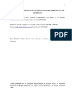 O Processo de Implantação Da Vigilância Socioassisntencial em Limeira SP