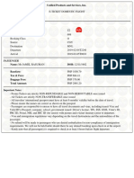 Flight Details PNR: (Csuytt) : Unified Products and Services, Inc