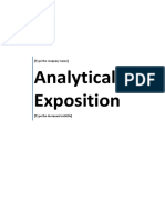 Analytical Exposition