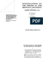 Investigations On The Theory of The Brownian Movement