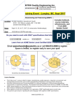 Axymetrix Level 1 GD&T Course Flyer Sep 2017