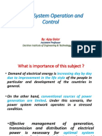 Power System Operation and Control: By: Ajay Balar