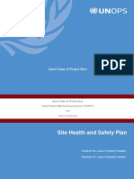 Site Health and Safety Plan: Insert Name of Project Here