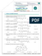 Practica 1er Parcial Algebra I MAT 100