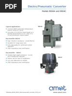 Datasheet 8064A C Electropneumatic Converter 1110 Rev2