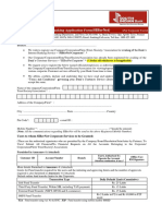 Internet Banking Application Form: (Sibernet)