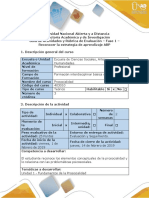 Guía de Actividades y Rúbrica de Evaluación - Fase 1 - Reconocer La Estrategia de Aprendizaje