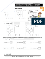 13 Operaciones Combinadas Hasta 999 Segundo de Primaria