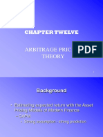 Chapter Twelve: Arbitrage Pricing Theory