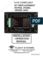 Gen Set Replacement Control Panel MODEL 540: Installation - Operation Manual