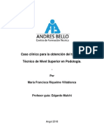 Caso Clínico para La Obtención Del Título Técnico Nivel Superior en Podología - María Francisca Riquelme