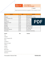 Fichas Sin Soluciones. Tecnologia 4 ESO Teide