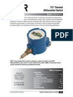 T21 Thermal Differential Switch: General Instructions