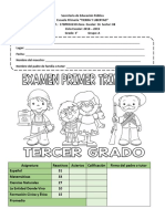 EXAMEN TERCERO T y L, Primer Trimestre