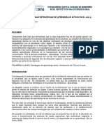 Introduciendo Algunas Estrategias de Aprendizaje Activo en El Aula.