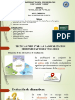 Técnicas para Evaluar La Localización Mediante Factores Tangibles