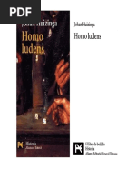 Johan Huizinga Homo Ludens Español