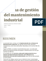 Sistema de Gestión Del Mantenimiento Industrial