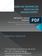 Consumo de Sustancias Nocivas en Adolescentes