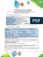 Guía de Actividades y Rúbrica de Evaluación - Fase 1 - Introducción y Aspectos Básicos