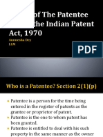 Rights of The Patentee