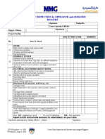 Flour Crane Daily Checklist