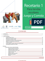 Recetario 1 para Tiendas Escolares Juego y Comida PDF