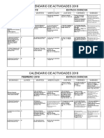 Calendario STK Chincha 2018