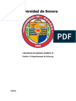 Práctica #8 Espectroscopia de Infrarrojo