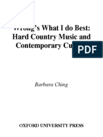 Hard Country Musi An Contemporary Culture